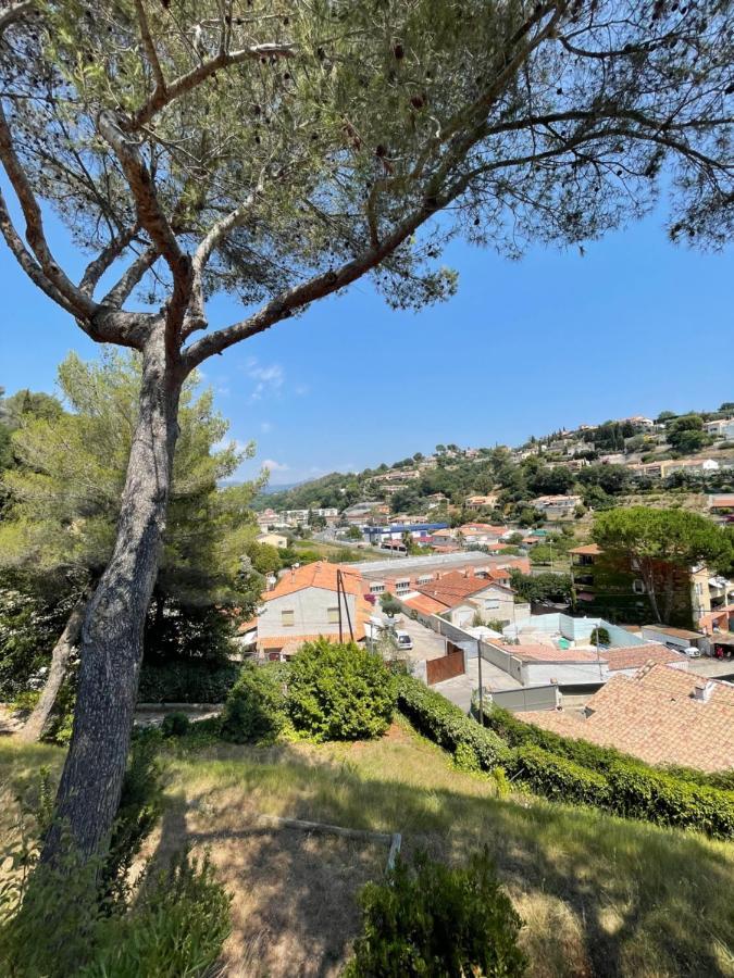 Studio En Bas De Villa Avec Piscine Proche Bord De Mer Cagnes-sur-Mer Exteriér fotografie